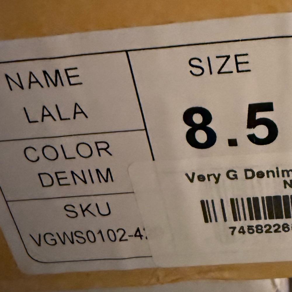 Very G Lala Denim Wedges New - Picture 10 of 10